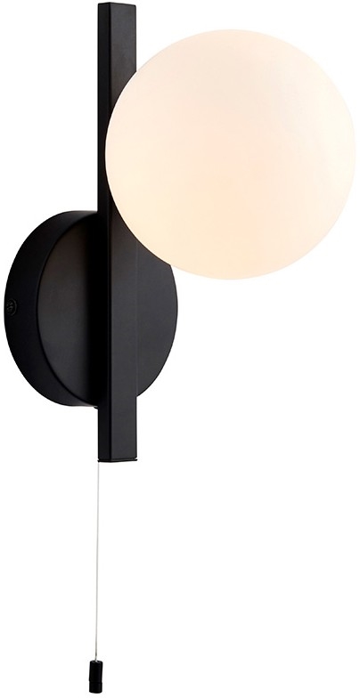Endon 94081 - Badrumsvägglampa SPA 1xG9/3W/230V IP44 svart