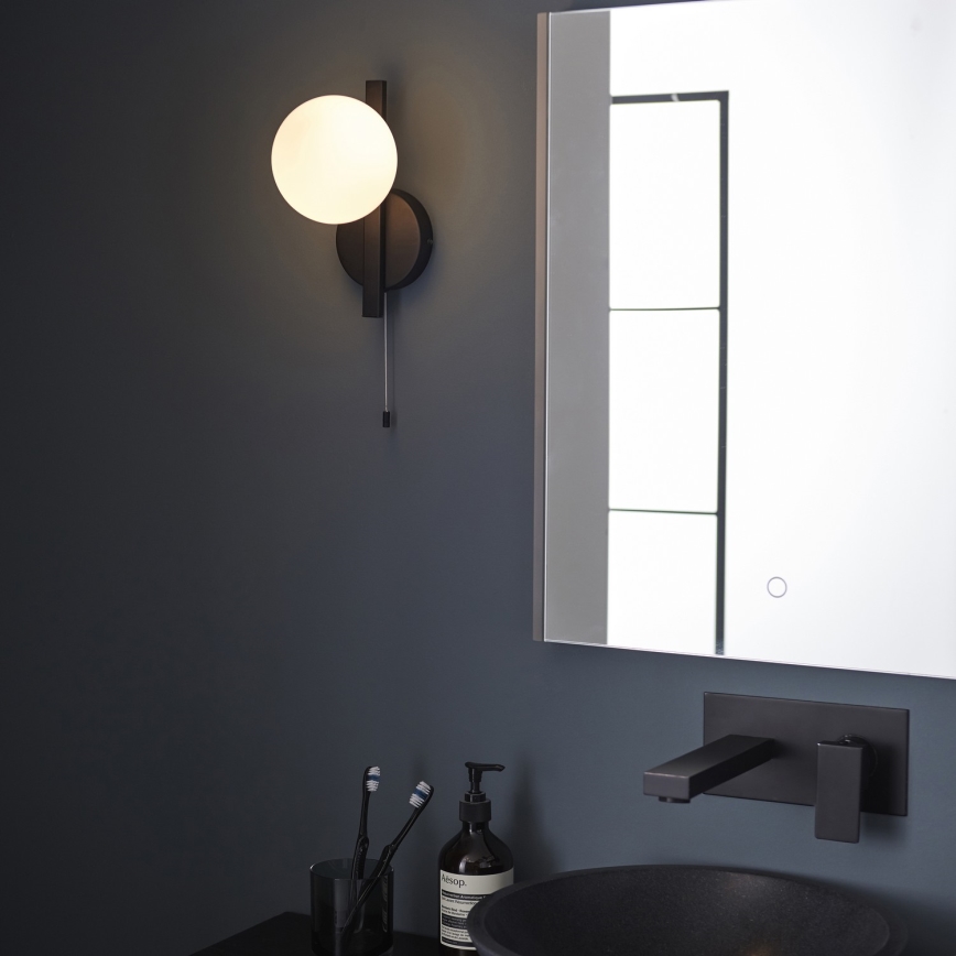 Endon 94081 - Badrumsvägglampa SPA 1xG9/3W/230V IP44 svart
