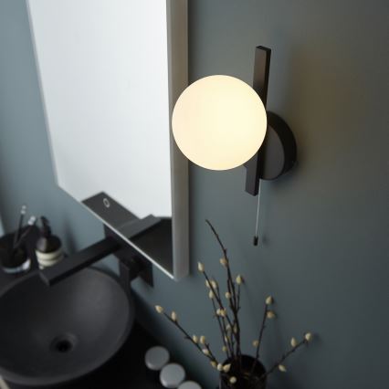 Endon 94081 - Badrumsvägglampa SPA 1xG9/3W/230V IP44 svart