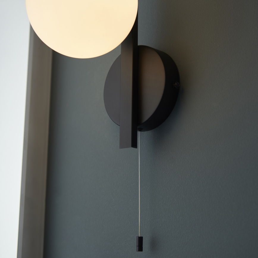 Endon 94081 - Badrumsvägglampa SPA 1xG9/3W/230V IP44 svart