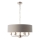 Endon 94373 - Ljuskrona på kedja HIGHCLERE 6xE14/40W/230V grå/skinande krom
