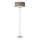 Endon 94378 - Golvlampa HIGHCLERE 1xE14/40W/230V grå/skinande krom