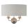 Endon 94403 - Vägglampa HIGHCLERE 2xE14/40W/230V grå/matt krom