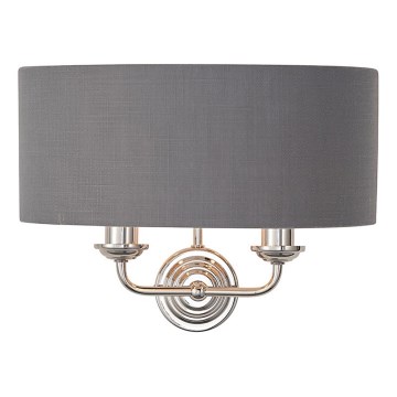 Endon 94406 - Vägglampa HIGHCLERE 2xE14/40W/230V mörk/skinande krom