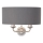 Endon 94406 - Vägglampa HIGHCLERE 2xE14/40W/230V mörk/skinande krom