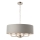 Endon 94415 - Ljuskrona på kedja HIGHCLERE 8xE14/40W/230V grå/skinande krom diameter 70 cm