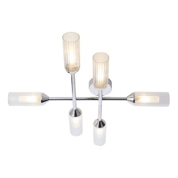Endon 95045 - Badrum ytmonterad ljuskrona NATORI 6xG9/3W/230V IP44 skinande krom