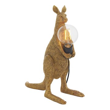 Endon 95075 - Bordslampa KANGAROO 1xE27/10W/230V guldfärgad