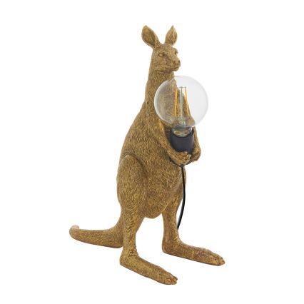 Endon 95075 - Bordslampa KANGAROO 1xE27/10W/230V guldfärgad