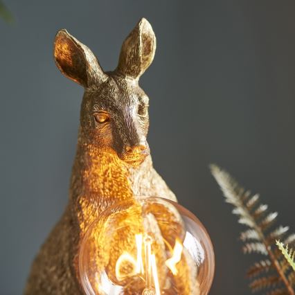 Endon 95075 - Bordslampa KANGAROO 1xE27/10W/230V guldfärgad