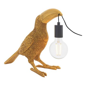 Endon 95077 - Bordslampa TOCO TOUCAN 1xE27/10W/230V guld