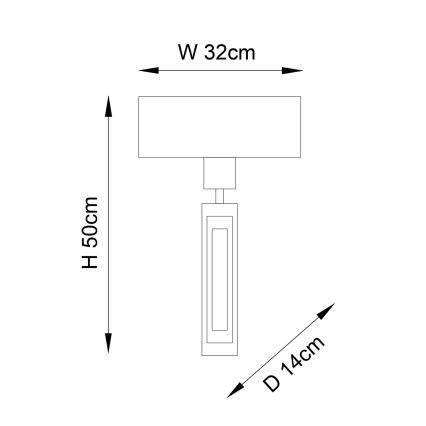 Endon 95271 - Vägglampa CARLTON 1xE27/10W/230V brons