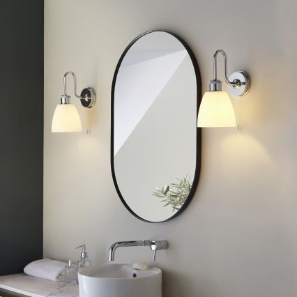 Endon 95506 - PIPER vägglampa för badrum 1xE27/10W/230V IP44 polerad krom