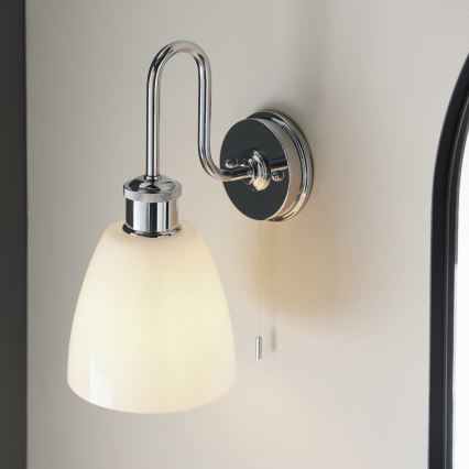 Endon 95506 - PIPER vägglampa för badrum 1xE27/10W/230V IP44 polerad krom