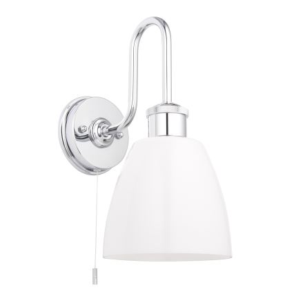 Endon 95506 - PIPER vägglampa för badrum 1xE27/10W/230V IP44 polerad krom