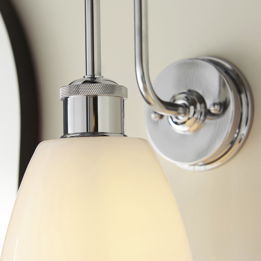 Endon 95506 - PIPER vägglampa för badrum 1xE27/10W/230V IP44 polerad krom