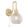 Endon 95507 - Vägglampa för badrum KENDALL 1xE27/10W/230V IP44 mässing