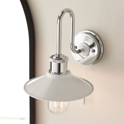 Endon 95508 - Badrumsvägglampa MARIS 1xE27/6W/230V IP44 polerad krom