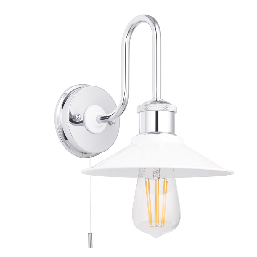 Endon 95508 - Badrumsvägglampa MARIS 1xE27/6W/230V IP44 polerad krom