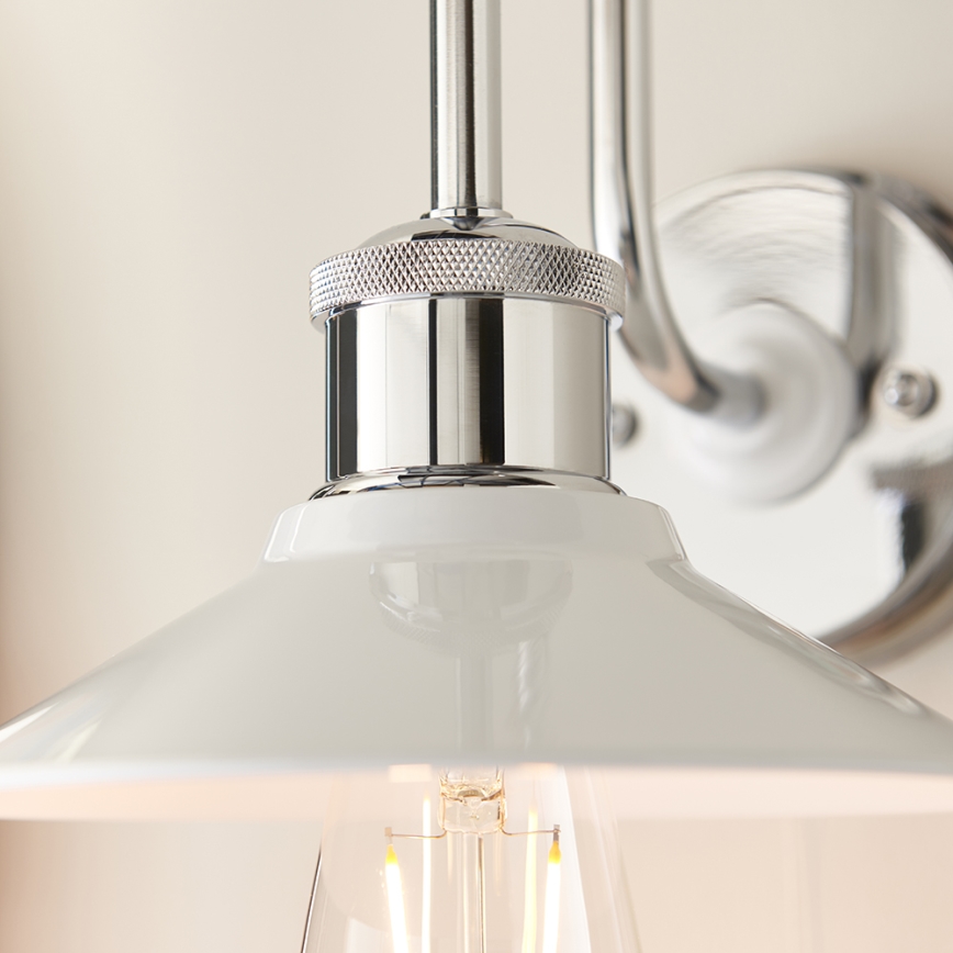 Endon 95508 - Badrumsvägglampa MARIS 1xE27/6W/230V IP44 polerad krom