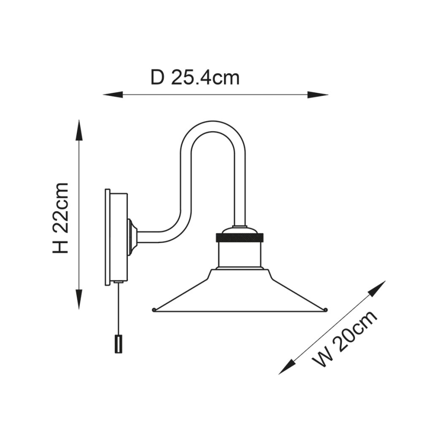 Endon 95508 - Badrumsvägglampa MARIS 1xE27/6W/230V IP44 polerad krom