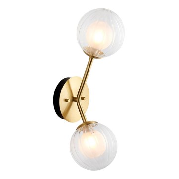 Endon 96691 - Vägglampa NORTHWEST 2xG9/3W/230V, guldig