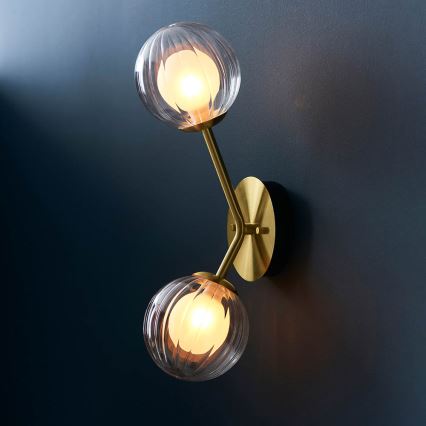 Endon 96691 - Vägglampa NORTHWEST 2xG9/3W/230V, guldig
