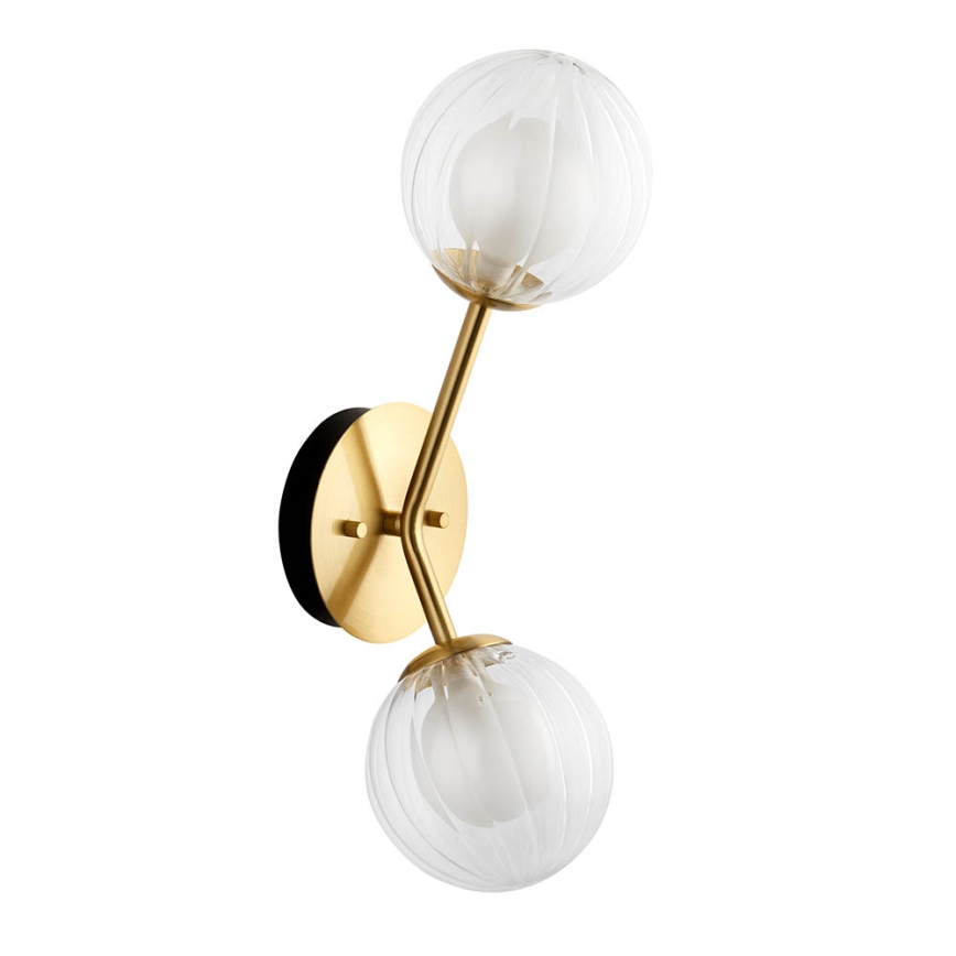 Endon 96691 - Vägglampa NORTHWEST 2xG9/3W/230V, guldig