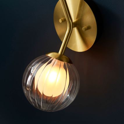 Endon 96691 - Vägglampa NORTHWEST 2xG9/3W/230V, guldig