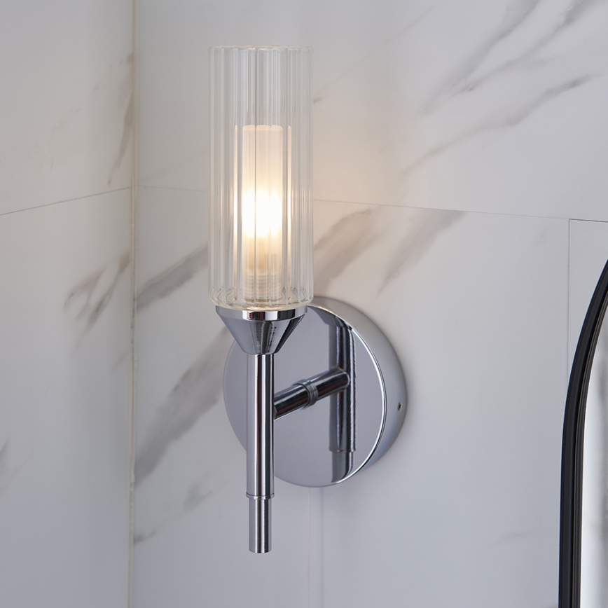 Endon 97171 - Vägglampa för badrum NATORI 1xG9/3W/230V IP44 skinande krom