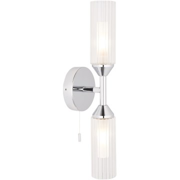 Endon 97172 - Badrumsvägglampa NATORI 2xG9/3W/230V IP44 blank krom