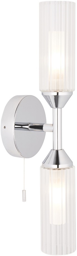 Endon 97172 - Badrumsvägglampa NATORI 2xG9/3W/230V IP44 blank krom