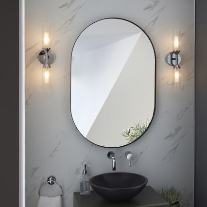 Endon 97172 - Badrumsvägglampa NATORI 2xG9/3W/230V IP44 blank krom