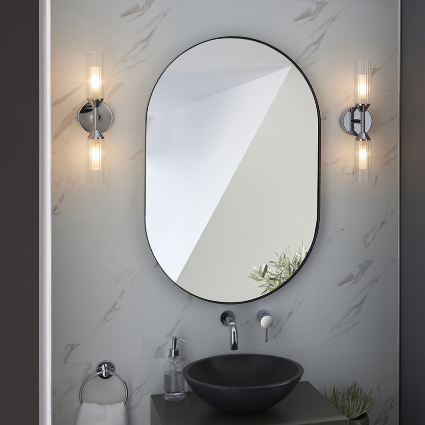 Endon 97172 - Badrumsvägglampa NATORI 2xG9/3W/230V IP44 blank krom