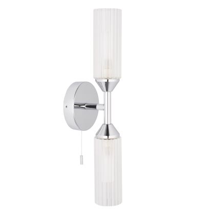 Endon 97172 - Badrumsvägglampa NATORI 2xG9/3W/230V IP44 blank krom