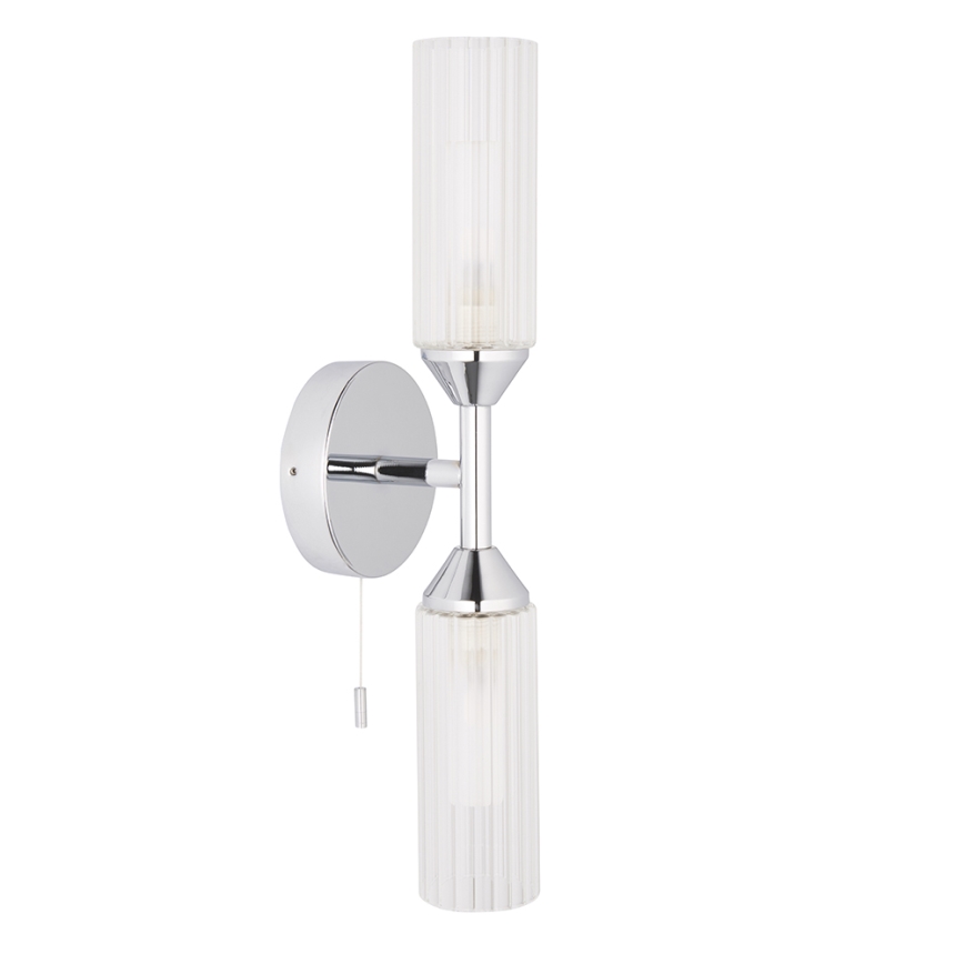 Endon 97172 - Badrumsvägglampa NATORI 2xG9/3W/230V IP44 blank krom