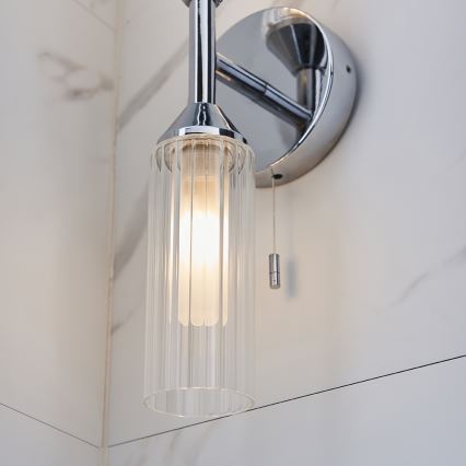 Endon 97172 - Badrumsvägglampa NATORI 2xG9/3W/230V IP44 blank krom