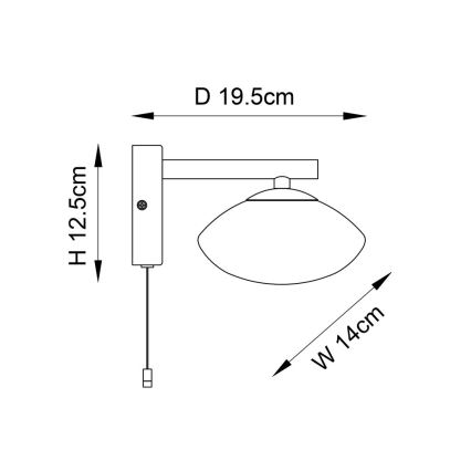 Endon 97181 - Badrumsvägglampa MOBIAS 1xG9/3W/230V IP44 blank krom