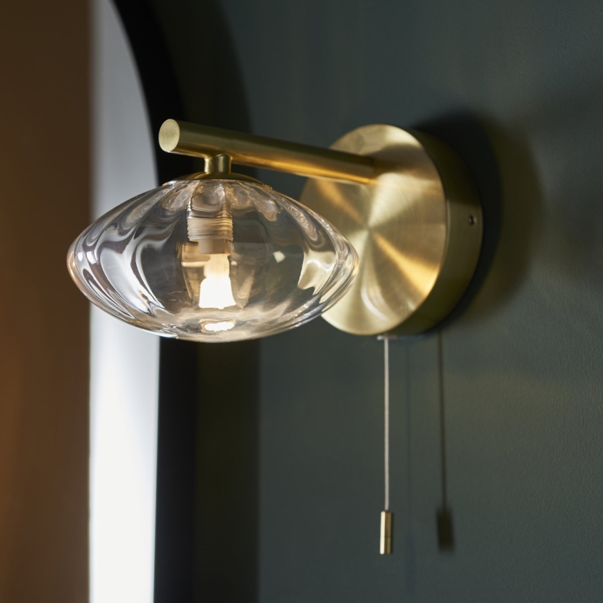 Endon 97182 - Vägglampa för badrum MOBIAS 1xG9/3W/230V IP44 mässing