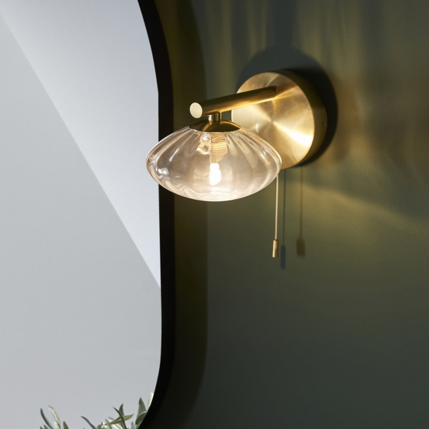 Endon 97182 - Vägglampa för badrum MOBIAS 1xG9/3W/230V IP44 mässing