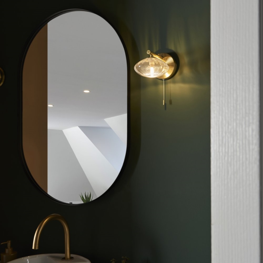 Endon 97182 - Vägglampa för badrum MOBIAS 1xG9/3W/230V IP44 mässing