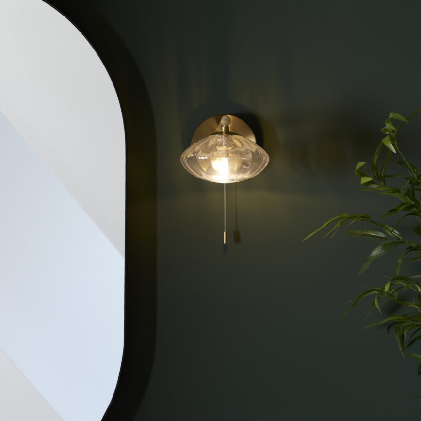 Endon 97182 - Vägglampa för badrum MOBIAS 1xG9/3W/230V IP44 mässing