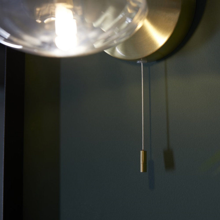Endon 97182 - Vägglampa för badrum MOBIAS 1xG9/3W/230V IP44 mässing