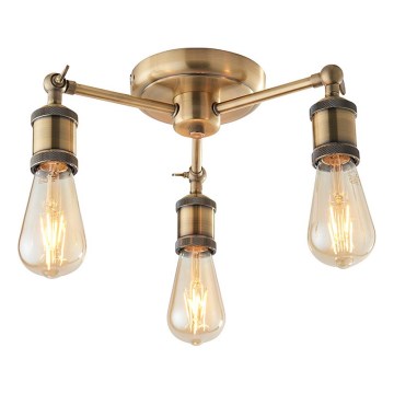 Endon 97243 - Spotlight HAL 3xE27/10W/230V mässing