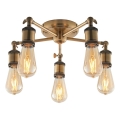 Endon 97244 - Spotlight HAL 5xE27/10W/230V mässing