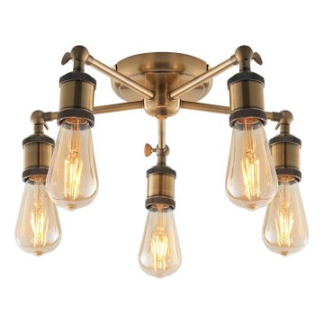 Endon 97244 - Spotlight HAL 5xE27/10W/230V mässing