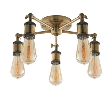Endon 97244 - Spotlight HAL 5xE27/10W/230V mässing