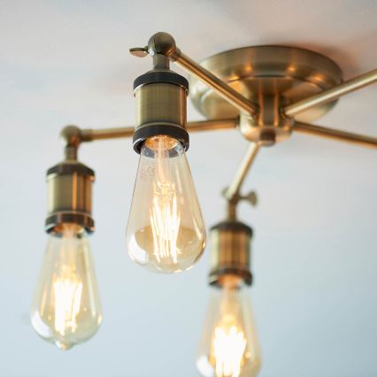 Endon 97244 - Spotlight HAL 5xE27/10W/230V mässing