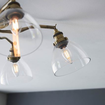 Endon 97248 - Spotlampa HANSEN 5xE14/7W/230V mässing
