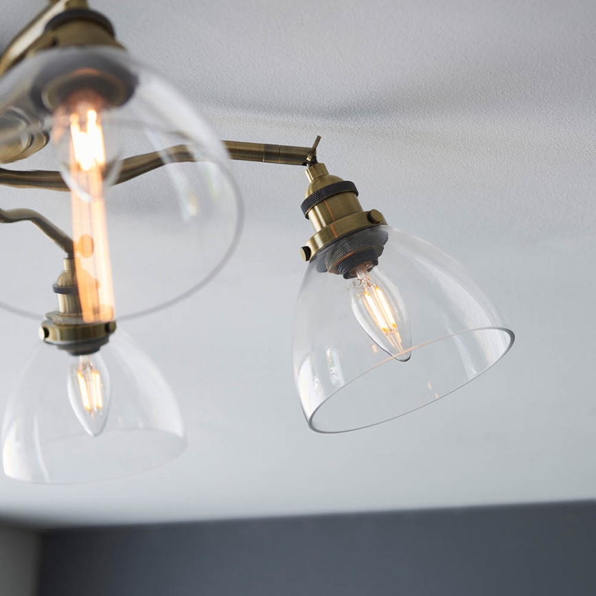 Endon 97248 - Spotlampa HANSEN 5xE14/7W/230V mässing